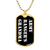 Army Ranger's Grandma v3 - 18k Gold Finished Luxury Dog Tag Necklace