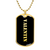 Valentin v2 - 18k Gold Finished Luxury Dog Tag Necklace