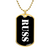 Russ v3 - 18k Gold Finished Luxury Dog Tag Necklace