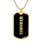 Hershel v2 - 18k Gold Finished Luxury Dog Tag Necklace