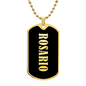 Rosario v02 - 18k Gold Finished Luxury Dog Tag Necklace