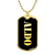 Aldo v2 - 18k Gold Finished Luxury Dog Tag Necklace