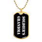 Soldier's Grandma v3 - 18k Gold Finished Luxury Dog Tag Necklace