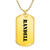 Randell - 18k Gold Finished Luxury Dog Tag Necklace