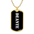 Deante v3 - 18k Gold Finished Luxury Dog Tag Necklace