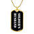 Soldier's Husband v3 - 18k Gold Finished Luxury Dog Tag Necklace