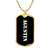 Agustin v3 - 18k Gold Finished Luxury Dog Tag Necklace