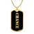 Chance v2 - 18k Gold Finished Luxury Dog Tag Necklace