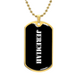Jeremiah v3 - 18k Gold Finished Luxury Dog Tag Necklace