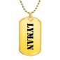 Lyman - 18k Gold Finished Luxury Dog Tag Necklace