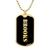 Brooks v2 - 18k Gold Finished Luxury Dog Tag Necklace