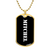 Mitchel v3 - 18k Gold Finished Luxury Dog Tag Necklace