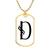 Initial D v001-34 - 18k Gold Finished Luxury Dog Tag Necklace