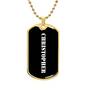 Christopher v3 - 18k Gold Finished Luxury Dog Tag Necklace
