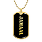 Jamaal v2 - 18k Gold Finished Luxury Dog Tag Necklace