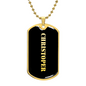 Christoper v2 - 18k Gold Finished Luxury Dog Tag Necklace