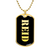 Reid v2 - 18k Gold Finished Luxury Dog Tag Necklace