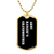 Army Ranger's Grandmother v3 - 18k Gold Finished Luxury Dog Tag Necklace