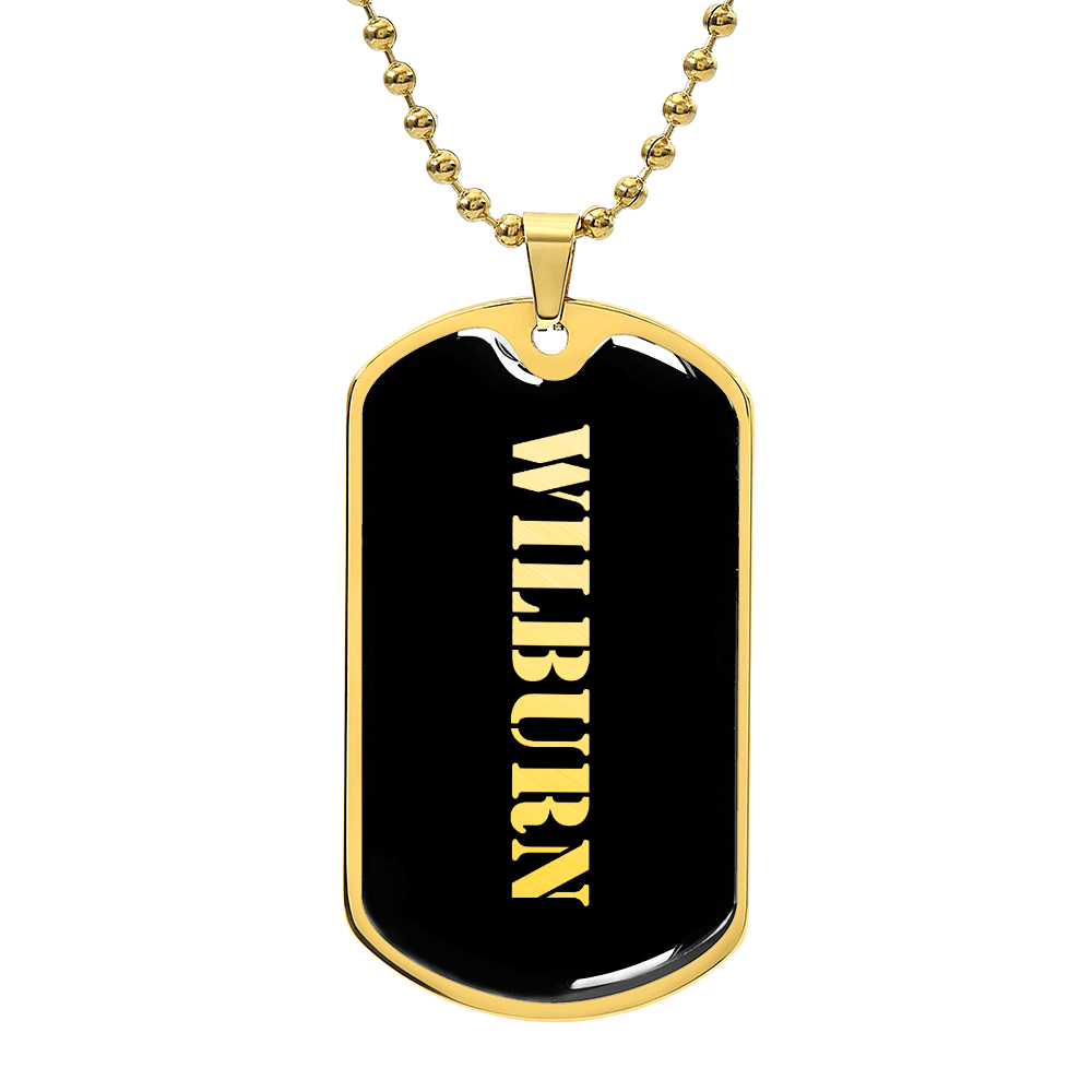 Wilburn v2 - 18k Gold Finished Luxury Dog Tag Necklace