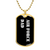 Air Force Dad v3 - 18k Gold Finished Luxury Dog Tag Necklace