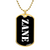 Zane v3 - 18k Gold Finished Luxury Dog Tag Necklace