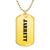 Jarrett - 18k Gold Finished Luxury Dog Tag Necklace