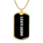 Leonardo v3 - 18k Gold Finished Luxury Dog Tag Necklace