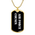 Air Force Cousin v3 - 18k Gold Finished Luxury Dog Tag Necklace