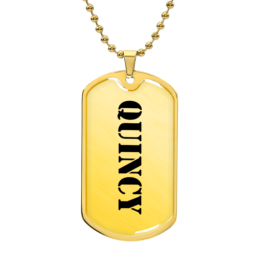 Quincy - Luxury Dog Tag Necklace