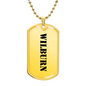 Wilburn - 18k Gold Finished Luxury Dog Tag Necklace