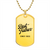 Best Father Since 2023 - 18k Gold Finished Luxury Dog Tag Necklace