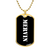 Mervin v3 - 18k Gold Finished Luxury Dog Tag Necklace