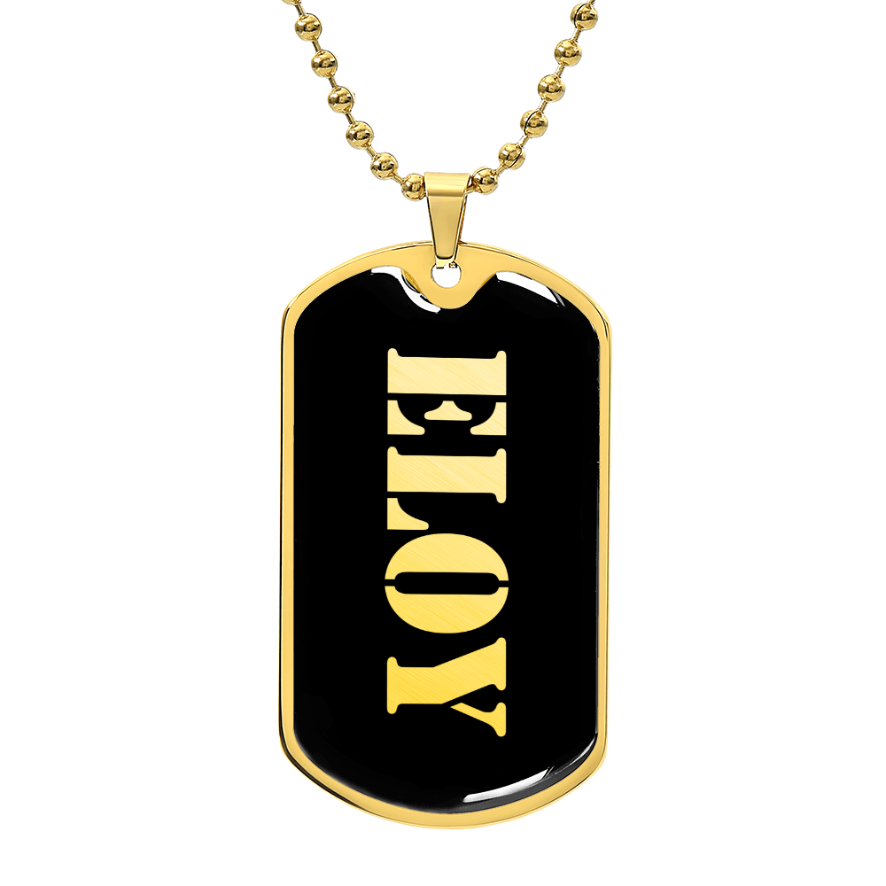Eloy v2 - 18k Gold Finished Luxury Dog Tag Necklace