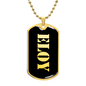 Eloy v2 - 18k Gold Finished Luxury Dog Tag Necklace