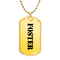 Foster - 18k Gold Finished Luxury Dog Tag Necklace
