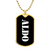 Aldo v3 - 18k Gold Finished Luxury Dog Tag Necklace