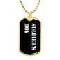 Soldier's Boy v3 - 18k Gold Finished Luxury Dog Tag Necklace
