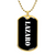 Lazaro v3 - 18k Gold Finished Luxury Dog Tag Necklace