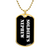 Soldier's Nephew v3 - 18k Gold Finished Luxury Dog Tag Necklace