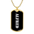 Alfred v3 - 18k Gold Finished Luxury Dog Tag Necklace
