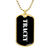 Tracey v3 - 18k Gold Finished Luxury Dog Tag Necklace