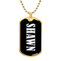 Shawn v03 - 18k Gold Finished Luxury Dog Tag Necklace