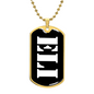 Eli v3 - 18k Gold Finished Luxury Dog Tag Necklace