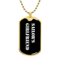 Sailor's Girlfriend v3 - 18k Gold Finished Luxury Dog Tag Necklace