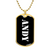 Andy v3 - 18k Gold Finished Luxury Dog Tag Necklace