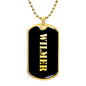 Wilmer v2 - 18k Gold Finished Luxury Dog Tag Necklace