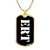 Ert v3 - 18k Gold Finished Luxury Dog Tag Necklace