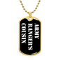 Army Ranger's Cousin v3 - 18k Gold Finished Luxury Dog Tag Necklace