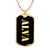 Alva v2 - 18k Gold Finished Luxury Dog Tag Necklace