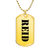 Reid - 18k Gold Finished Luxury Dog Tag Necklace